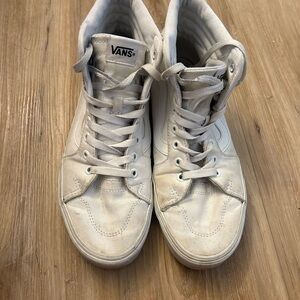 Vans White High-Top Sneakers